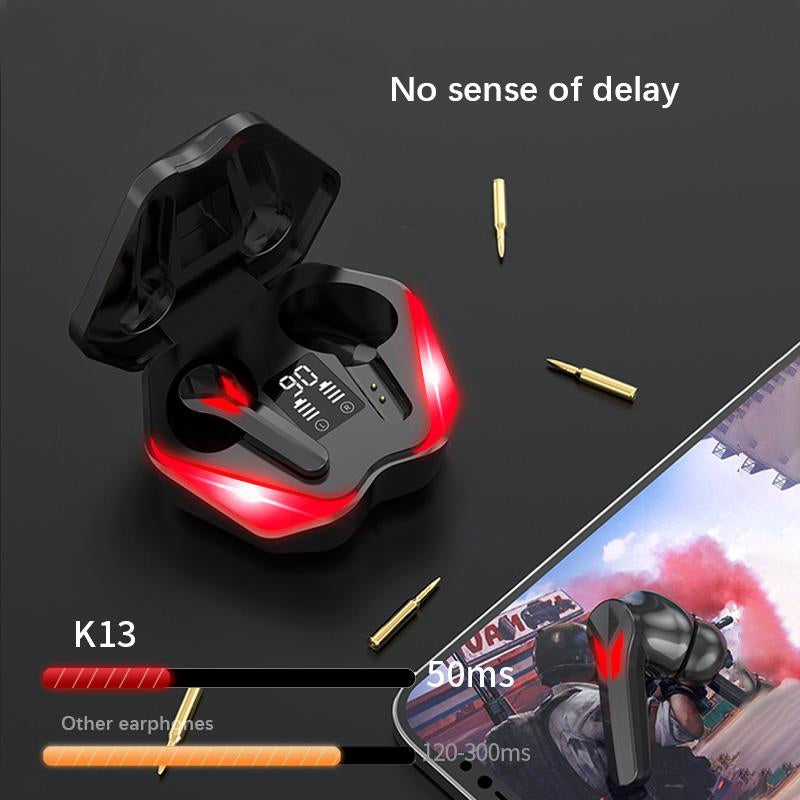 J13 Bluetooth Earbuds Binaural In-Ear Gaming Headset Dual Mode E-Sport Headphone with Digital Display Breathing Light J13 Bluetooth Earbuds Binaural In-Ear Gaming Headset Dual Mode E-Sport Headphone with Digital Display Breathing Light